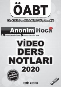 anonim hoca video ders notu