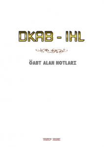 dkab ihl öabt alan notu yusuf zirek