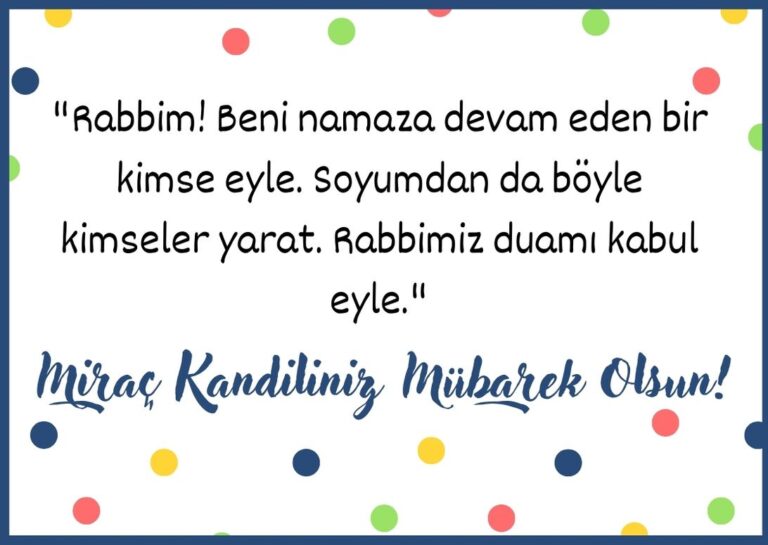 Miraç Tebrik Kartı