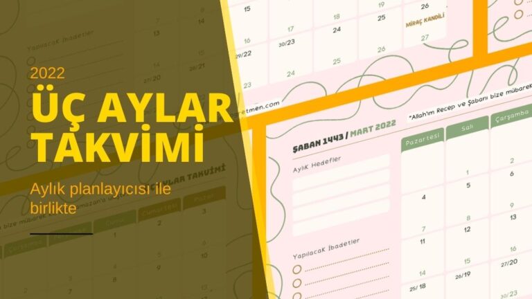 üç aylar takvimi