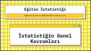 İstatistiğin Genel Kavramları