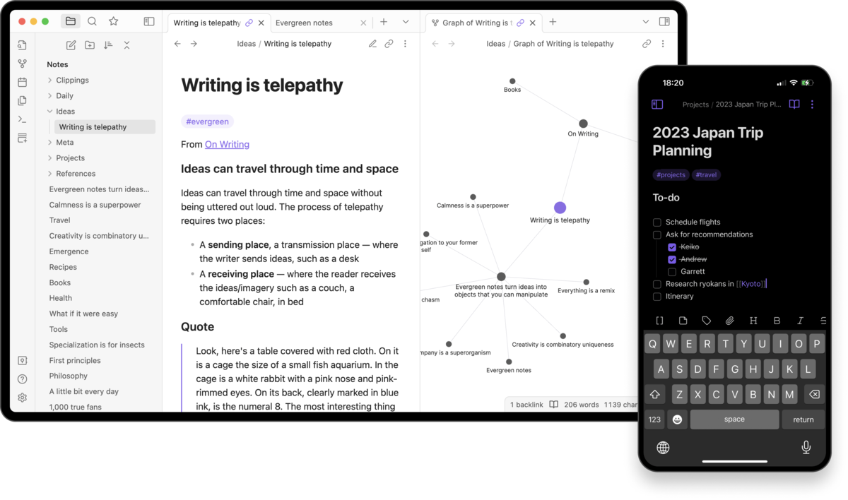 obsidian ekran görüntüsü