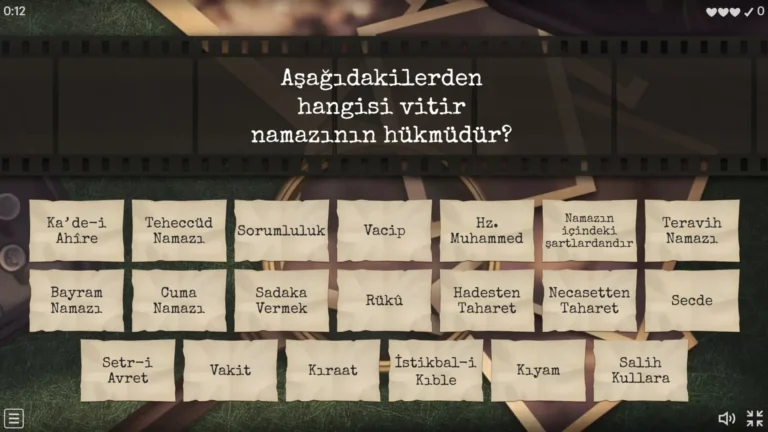 Eşleşmeyi Bul Gizemi Çöz - Namaz