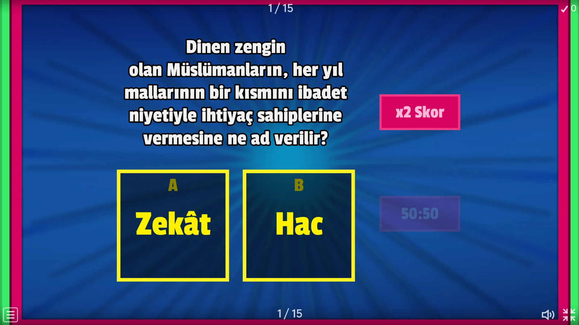 İslam'ı Tanıyalım – Bilgi Yarışması Oyunu