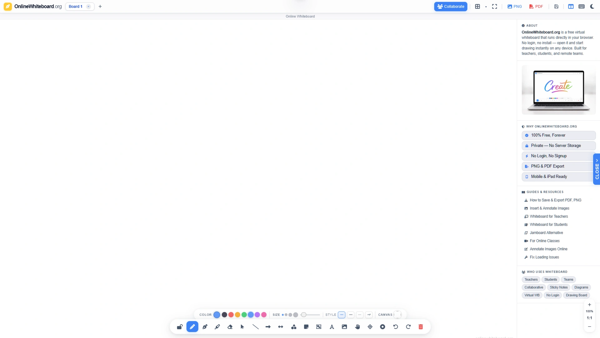 Online Whiteboard Kullanım Rehberi