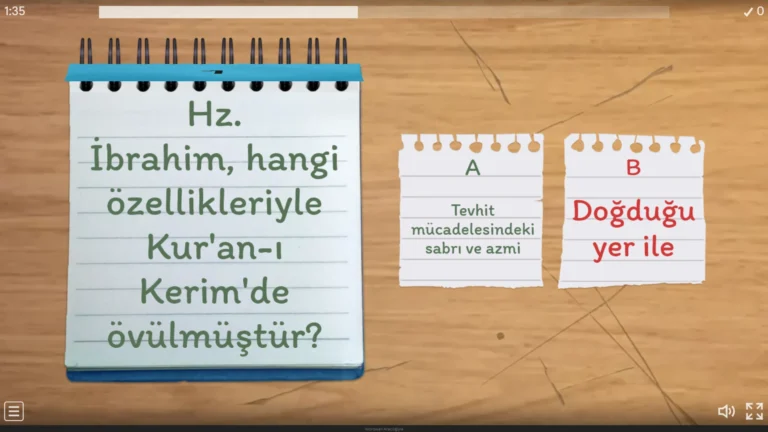 Peygamber Kıssaları – Not Defteri Oyunu