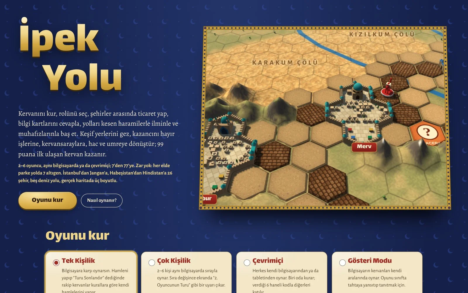 İpek Yolu Oyunum Yayında! 6 İpek Yolu Oyunum Yayında!