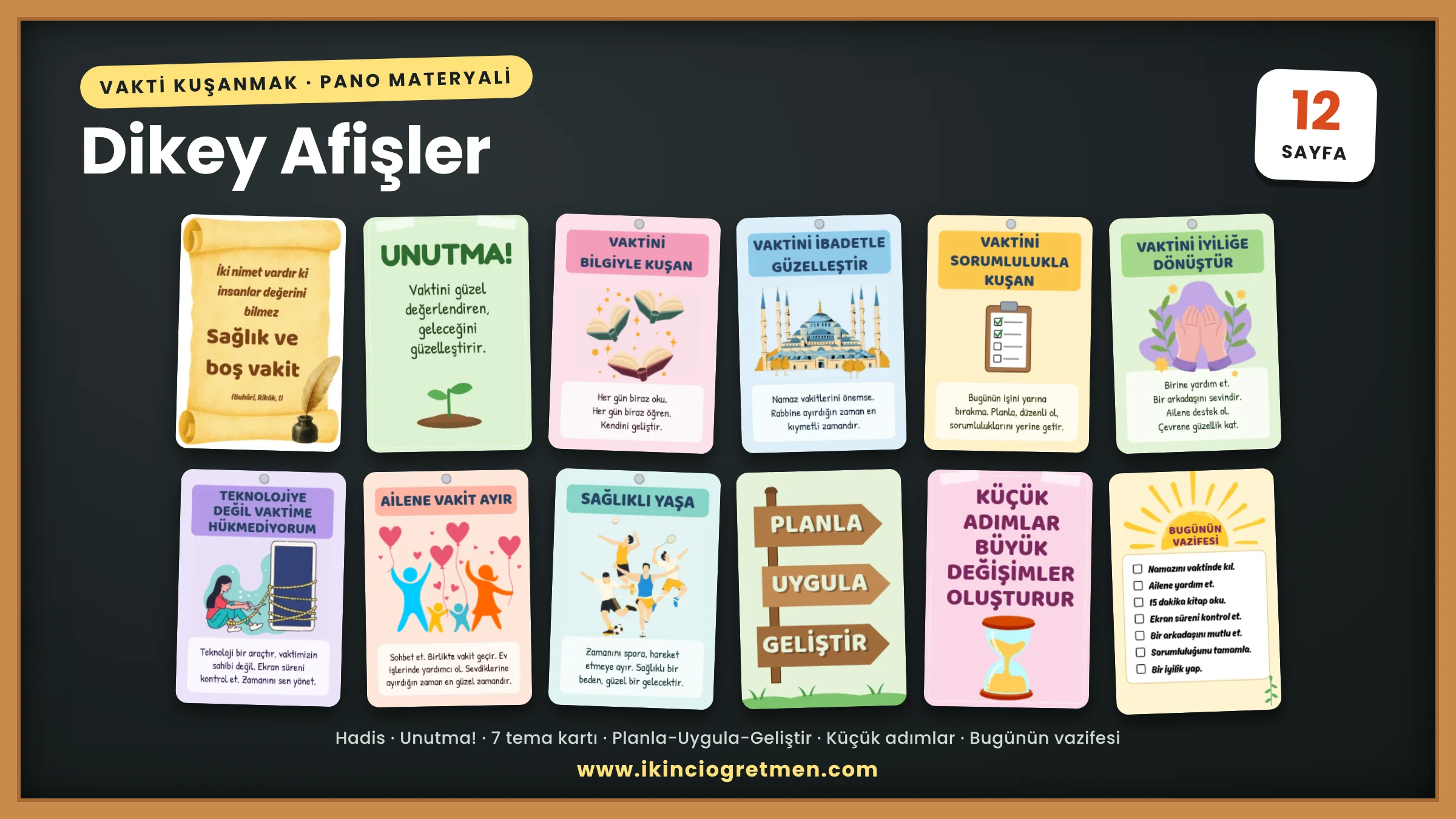 vakti kuşanmak dikey afiş