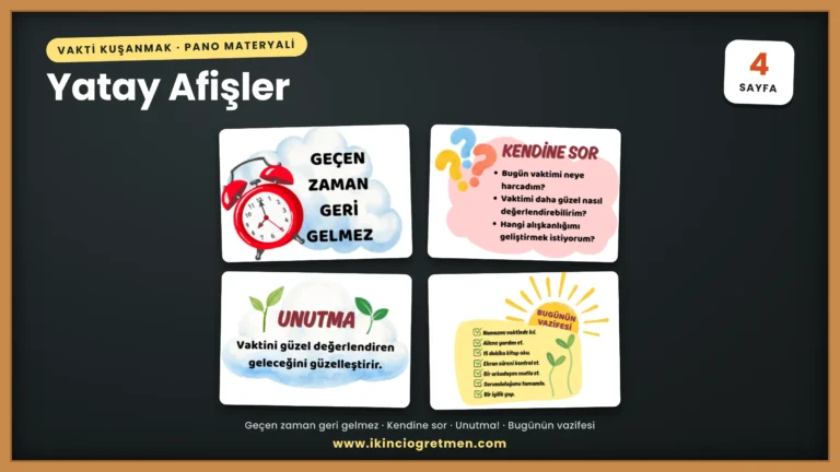 Vakti Kuşanmak Yatay Afişler 3 Vakti Kuşanmak Yatay Afişler